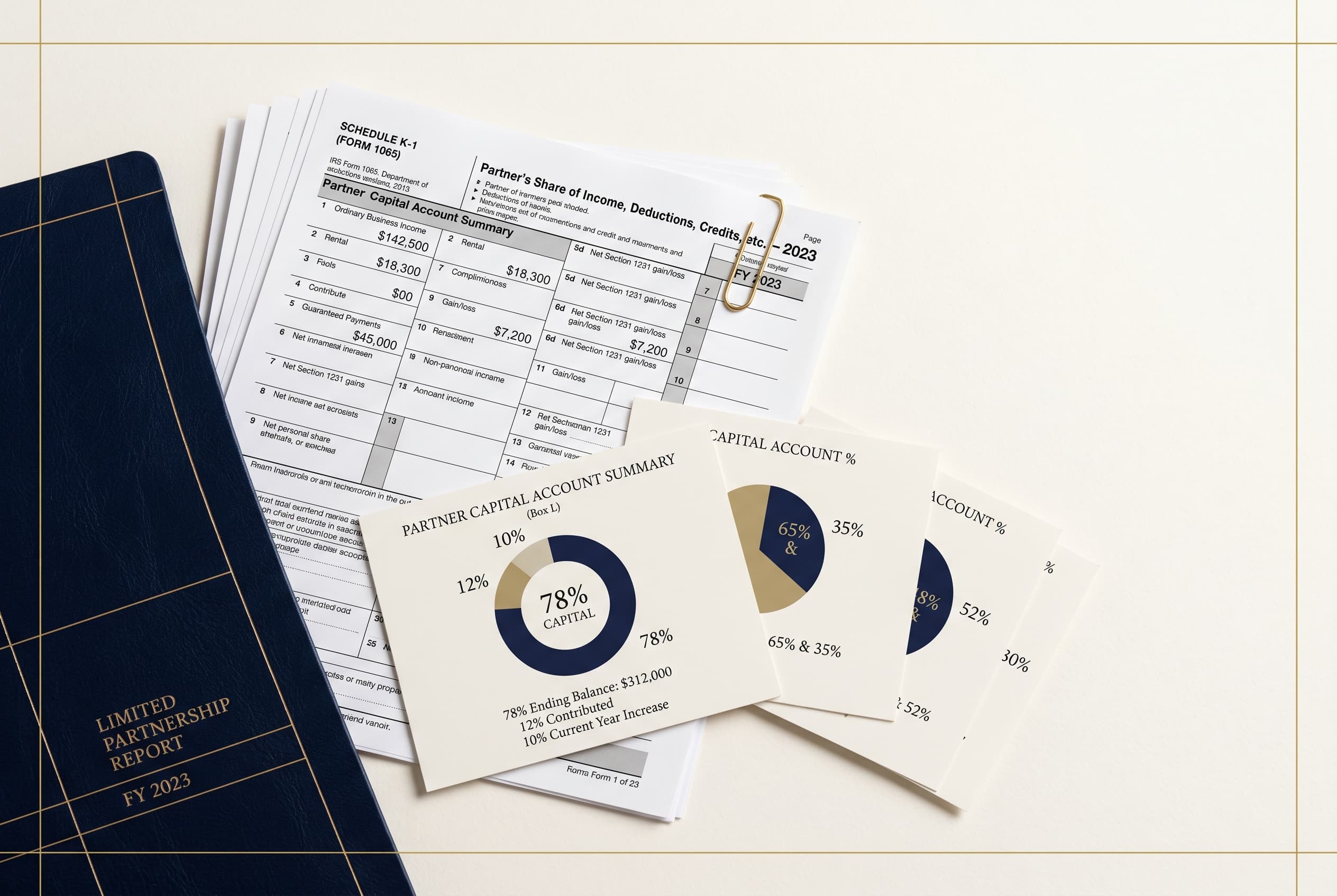 Syndicators and funds — K-1 tax documents and capital account cards