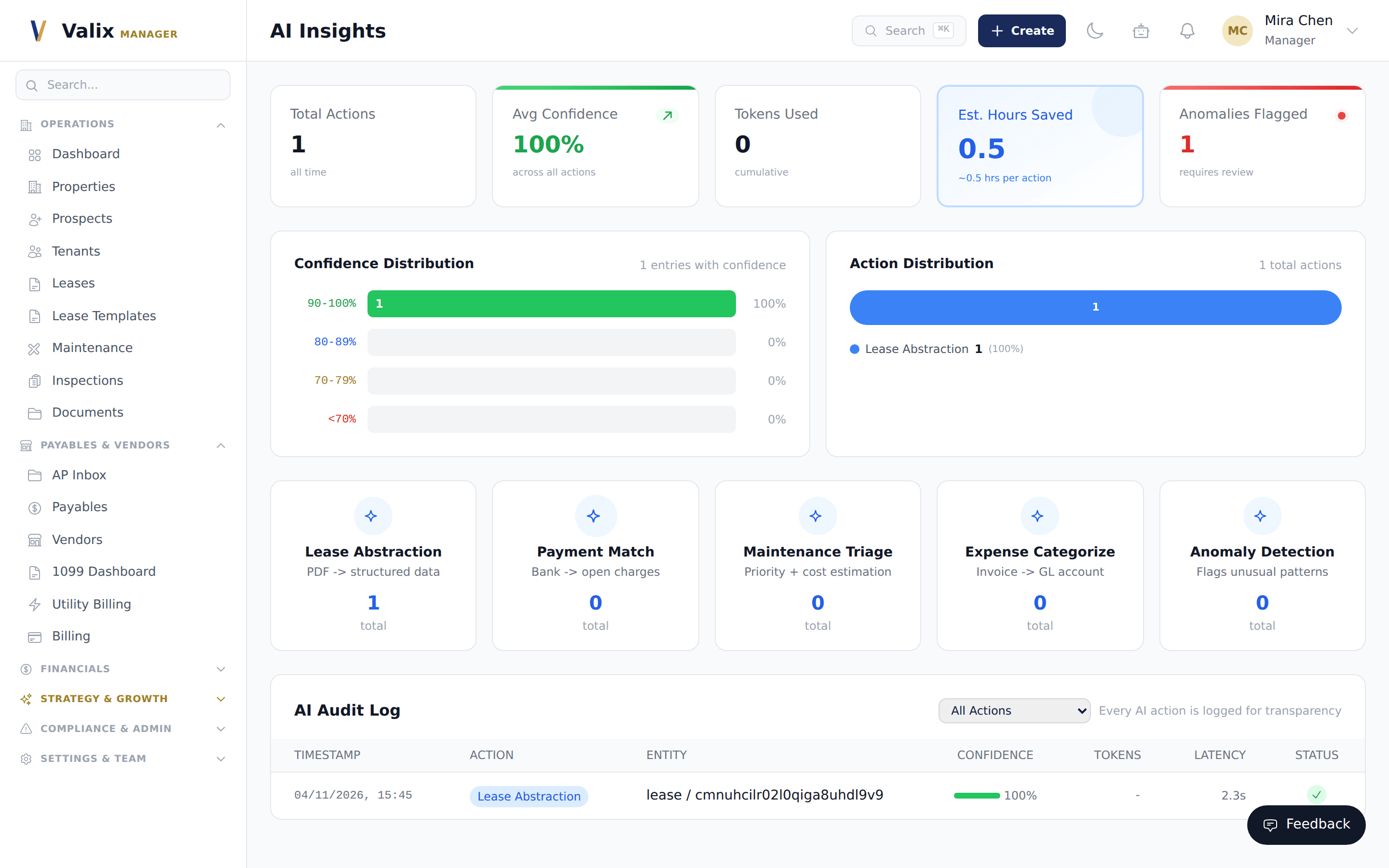 AI insights with provenance trail